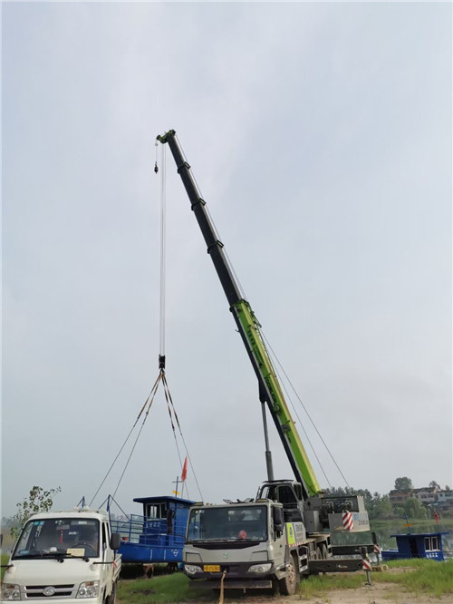 大姚县桥梁建设吊装案例